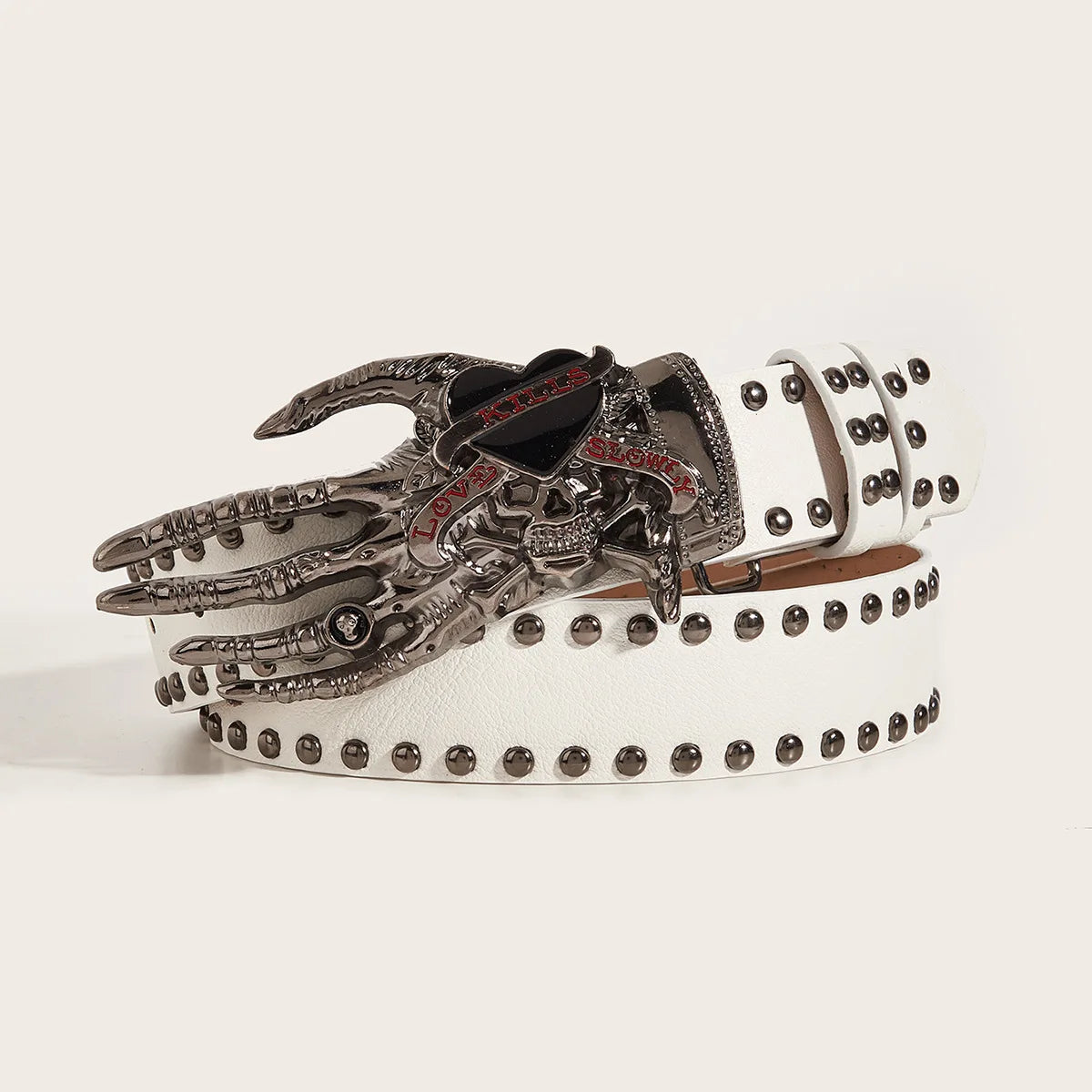 Gothic Punk Leather Y2k Belt